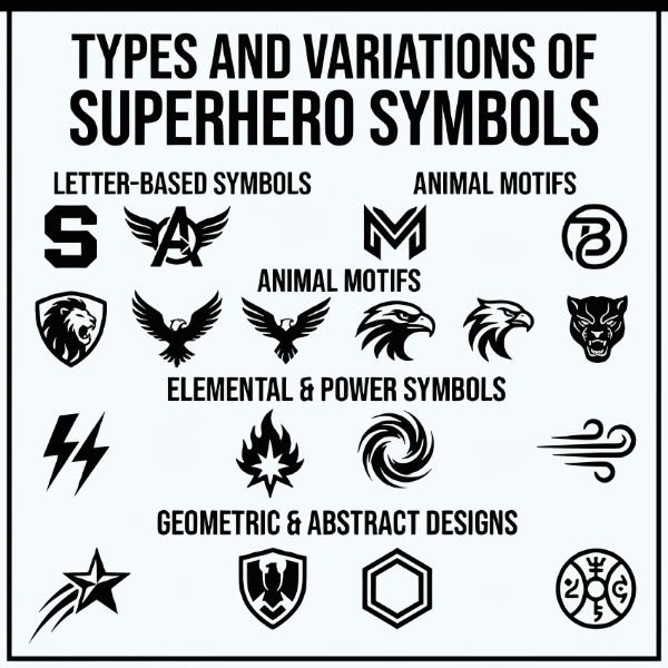 Types and Variations of Superhero Symbols