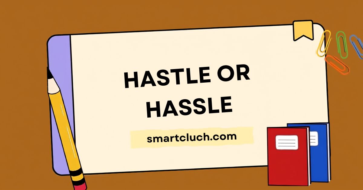 Hastle or Hassle