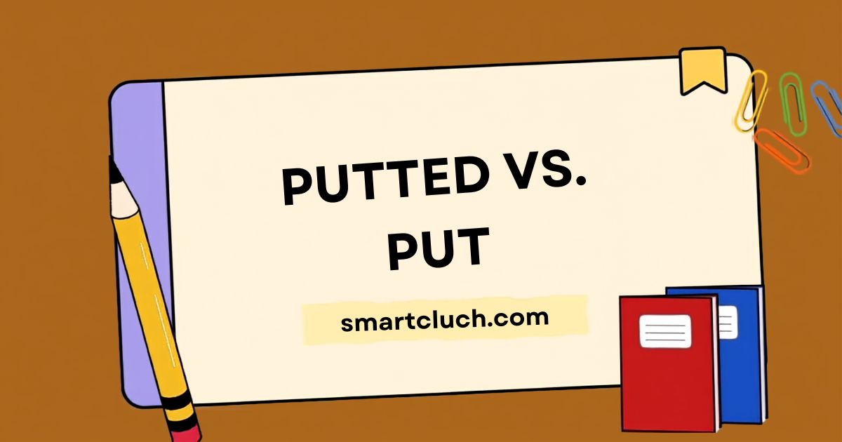 Putted vs. Put