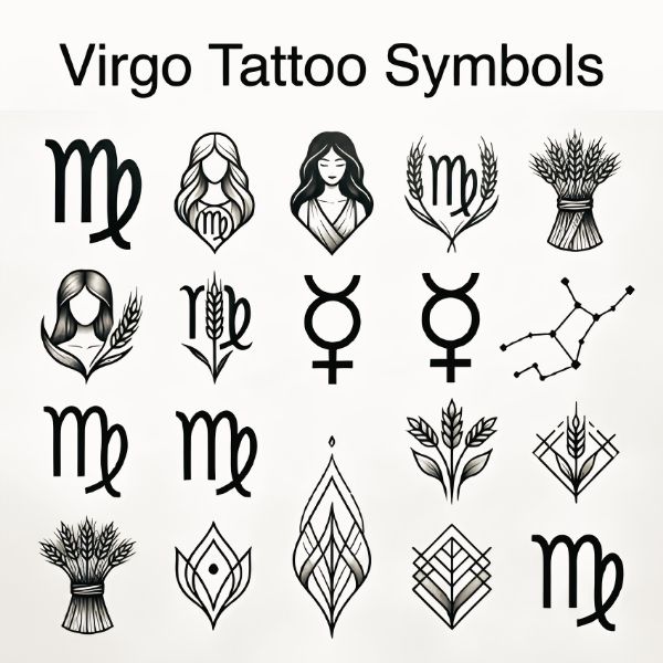 Virgo Tattoo Symbols