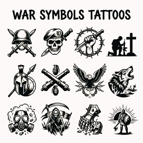 War Symbols Tattoos