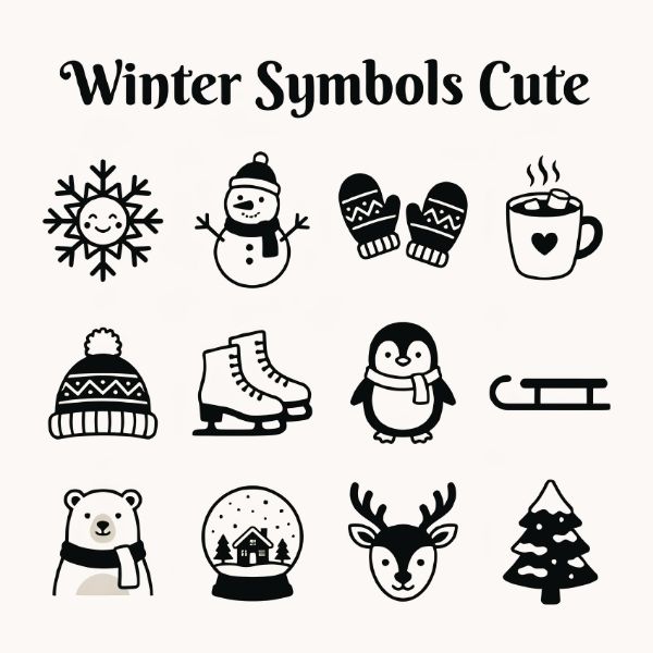 Winter Symbols Cute